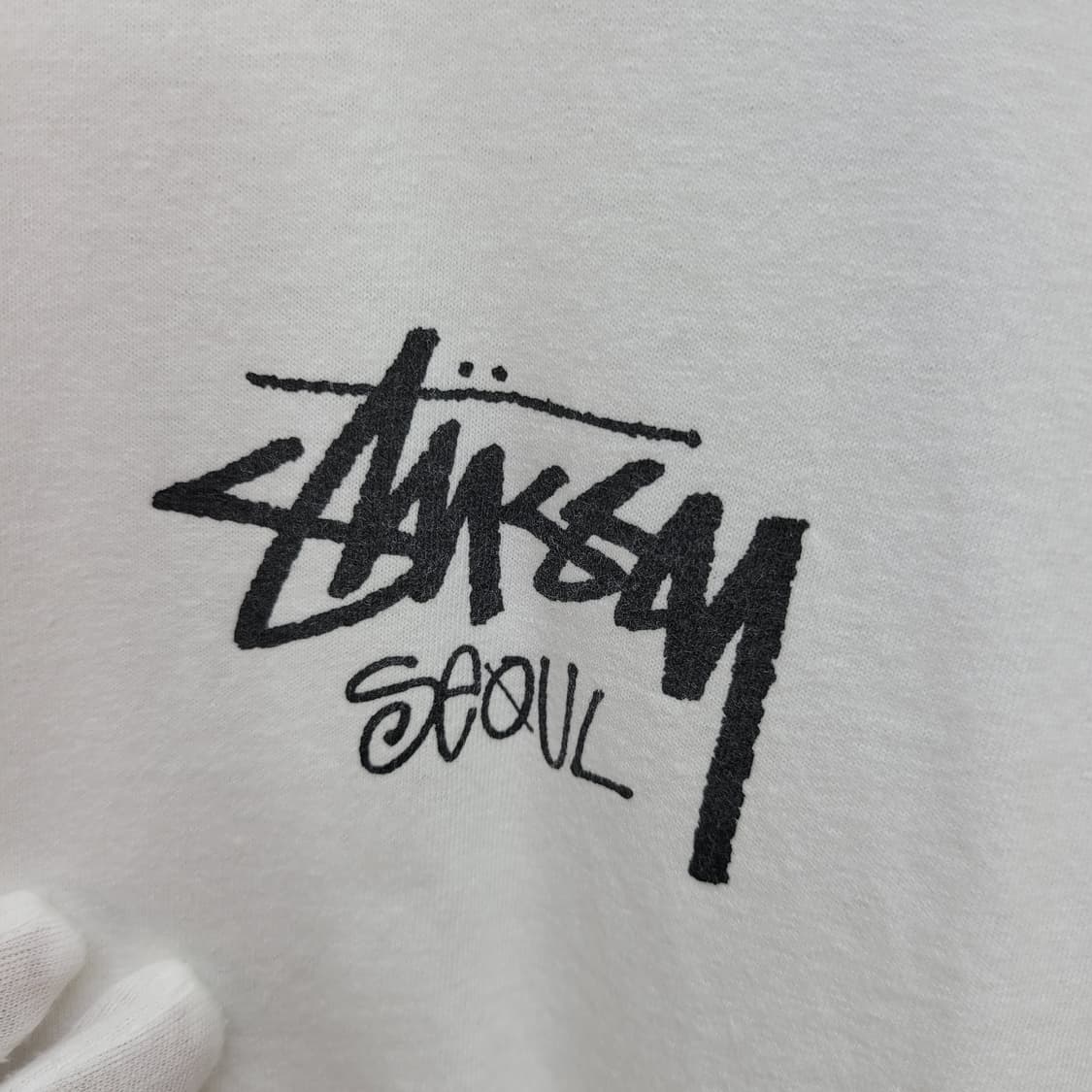 STUSSY 스투시 서울 반팔 티셔츠 화이트 상품이미지2