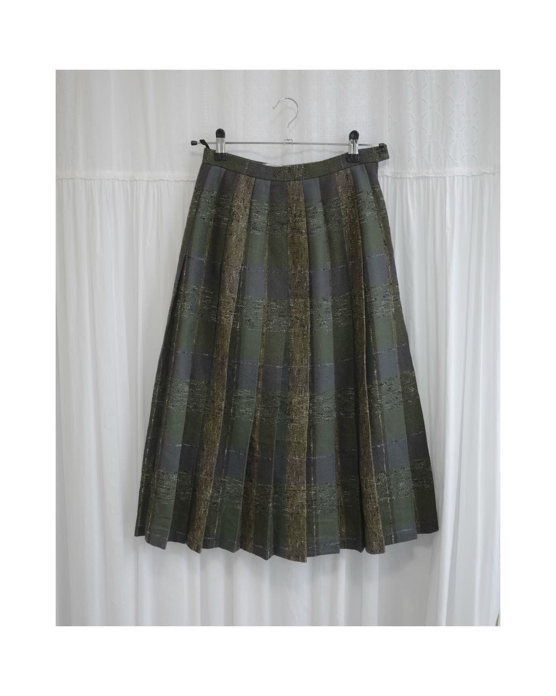 Check Pleated Skirt 상품이미지2