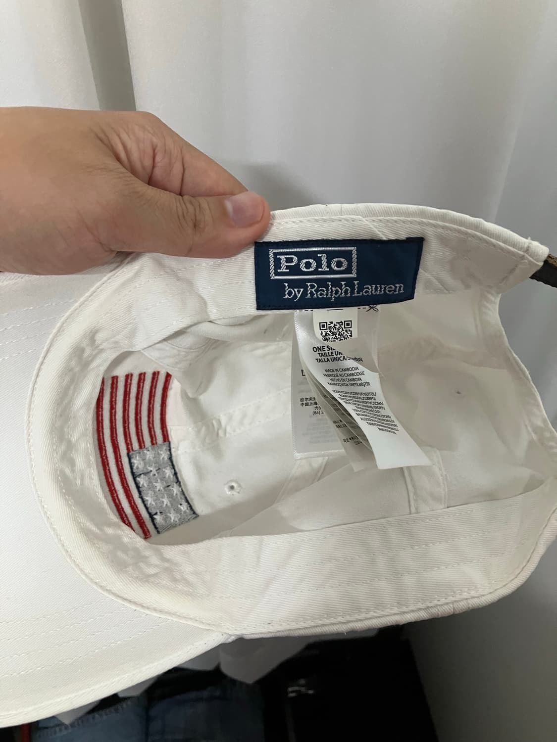 폴로 usa플래그 볼캡 화이트 상품이미지7