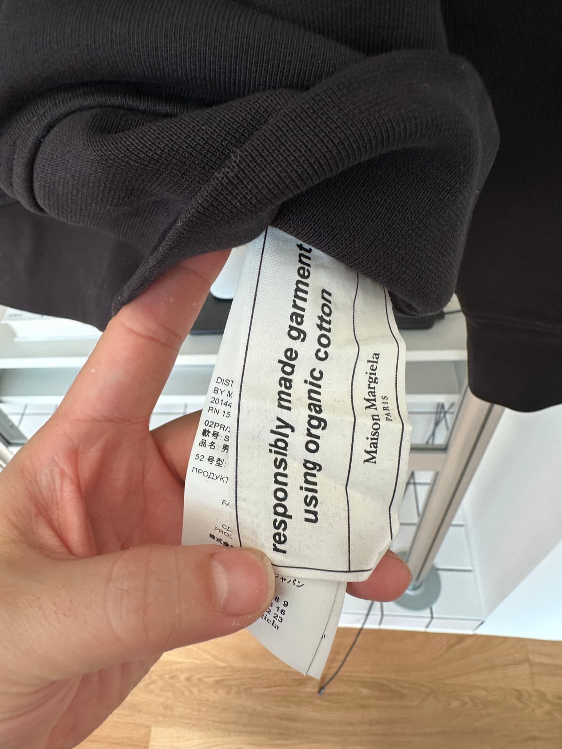[52]마르지엘라 엘보레더패치 맨투맨 스웨트셔츠 상품이미지5