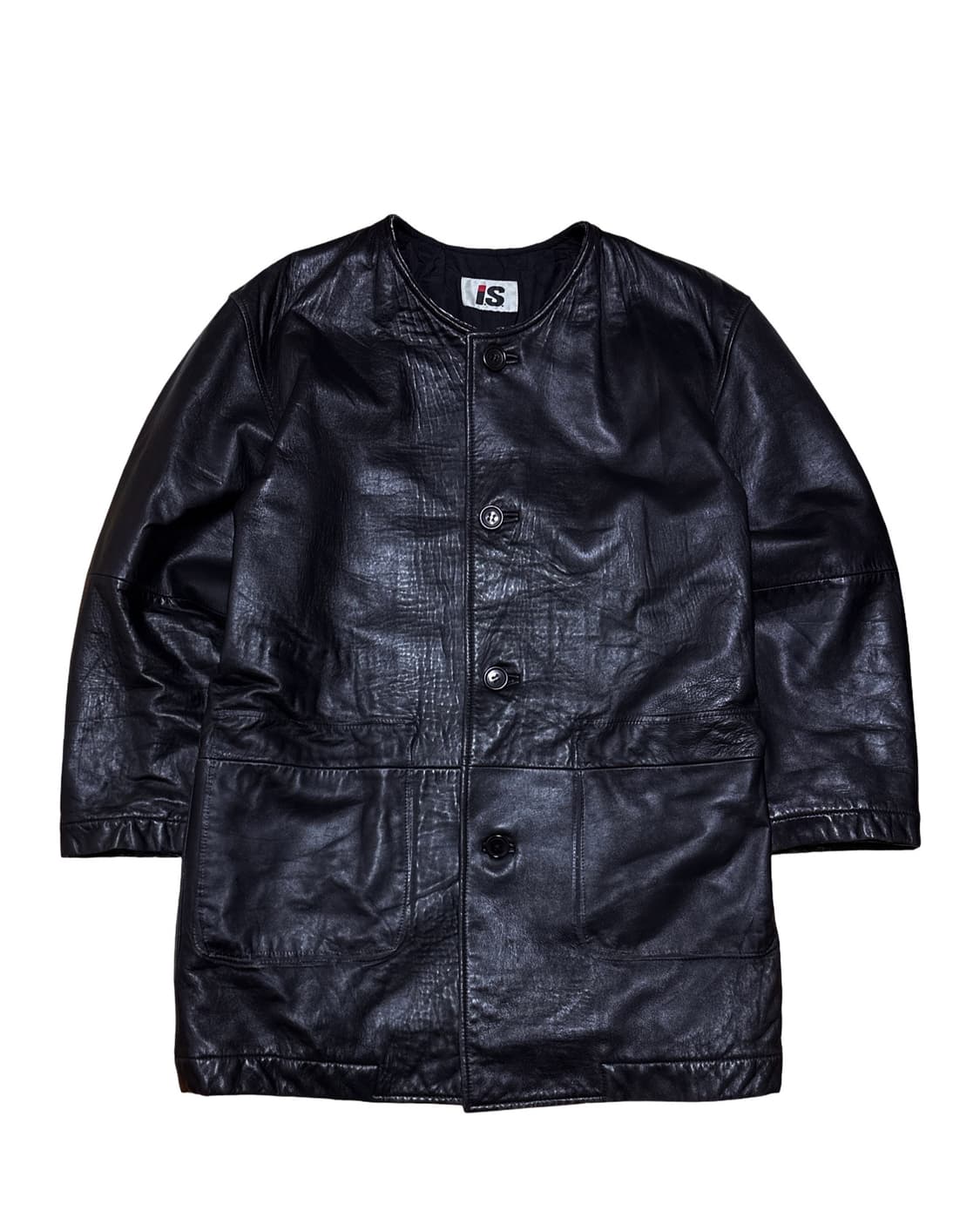 IS 이세이 미야케 램스킨 레더 자켓 상품이미지1