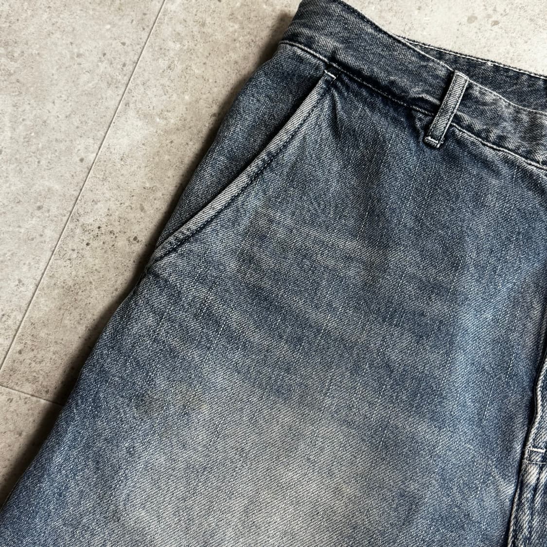 (2) 포터리 데님 팬츠 미드블루 상품이미지7