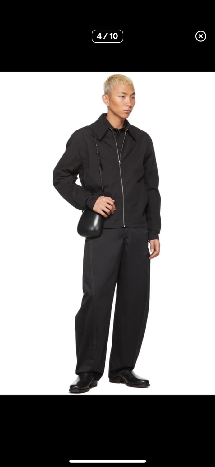 구매]르메르 22ss 코튼 새틴(사틴) 트위스티드 벨티드 팬츠 Lsize 상품이미지1