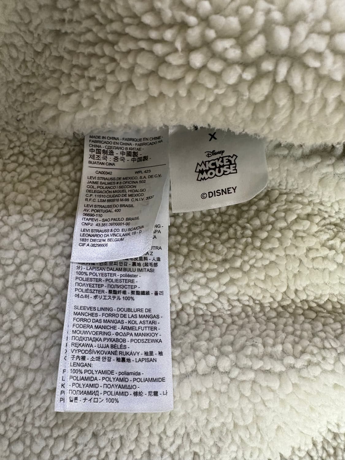 Levis x Disney 리바이스 미키마우스 쉐르파 트러커 자켓 XXL 상품이미지6