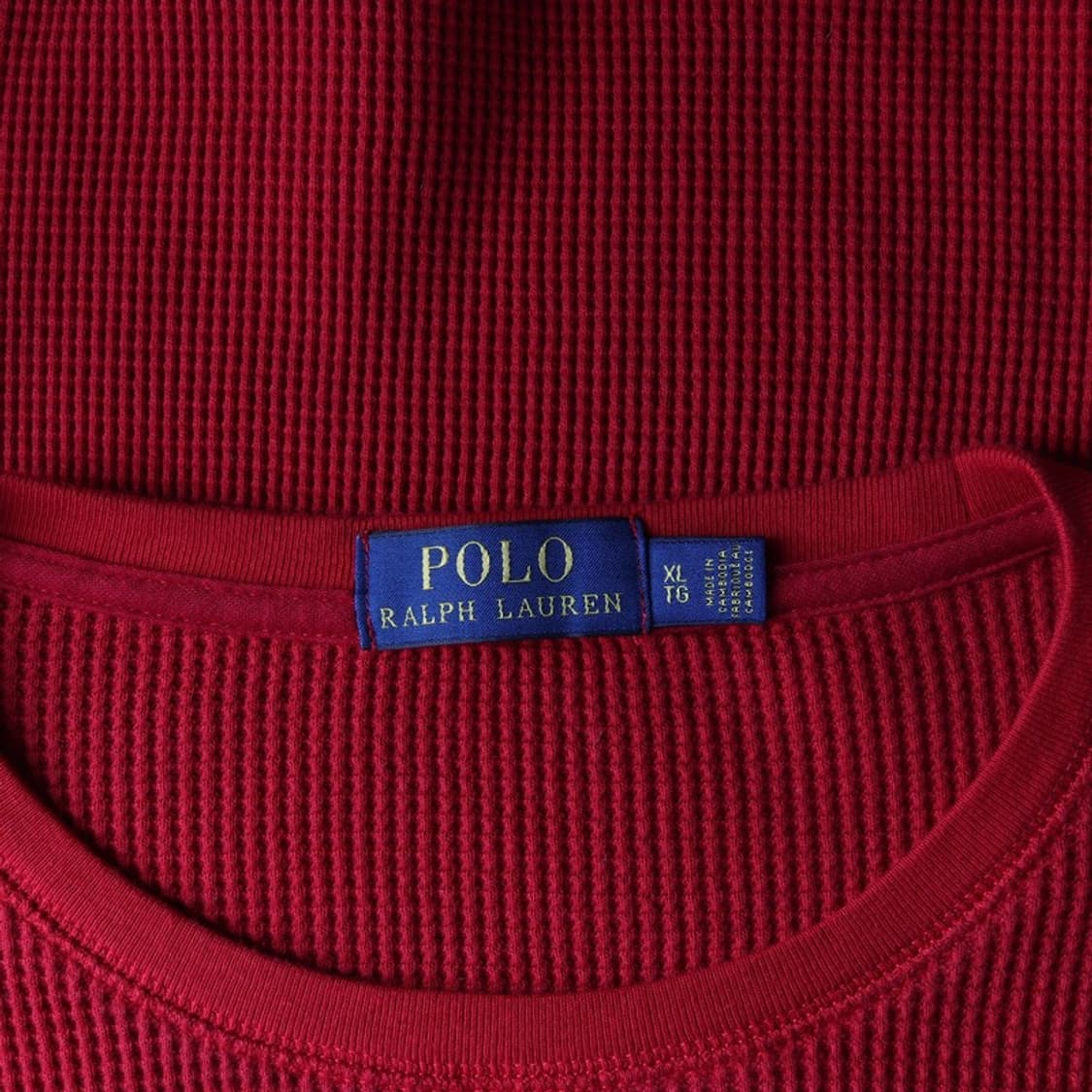 폴로 랄프로렌 와플 서멀 롱슬리브 티셔츠 XL 상품이미지5