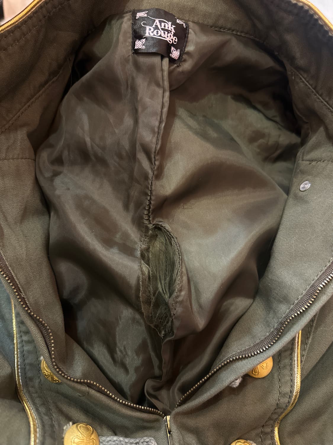 나폴레옹 카키 자켓 갸루y2k 상품이미지5