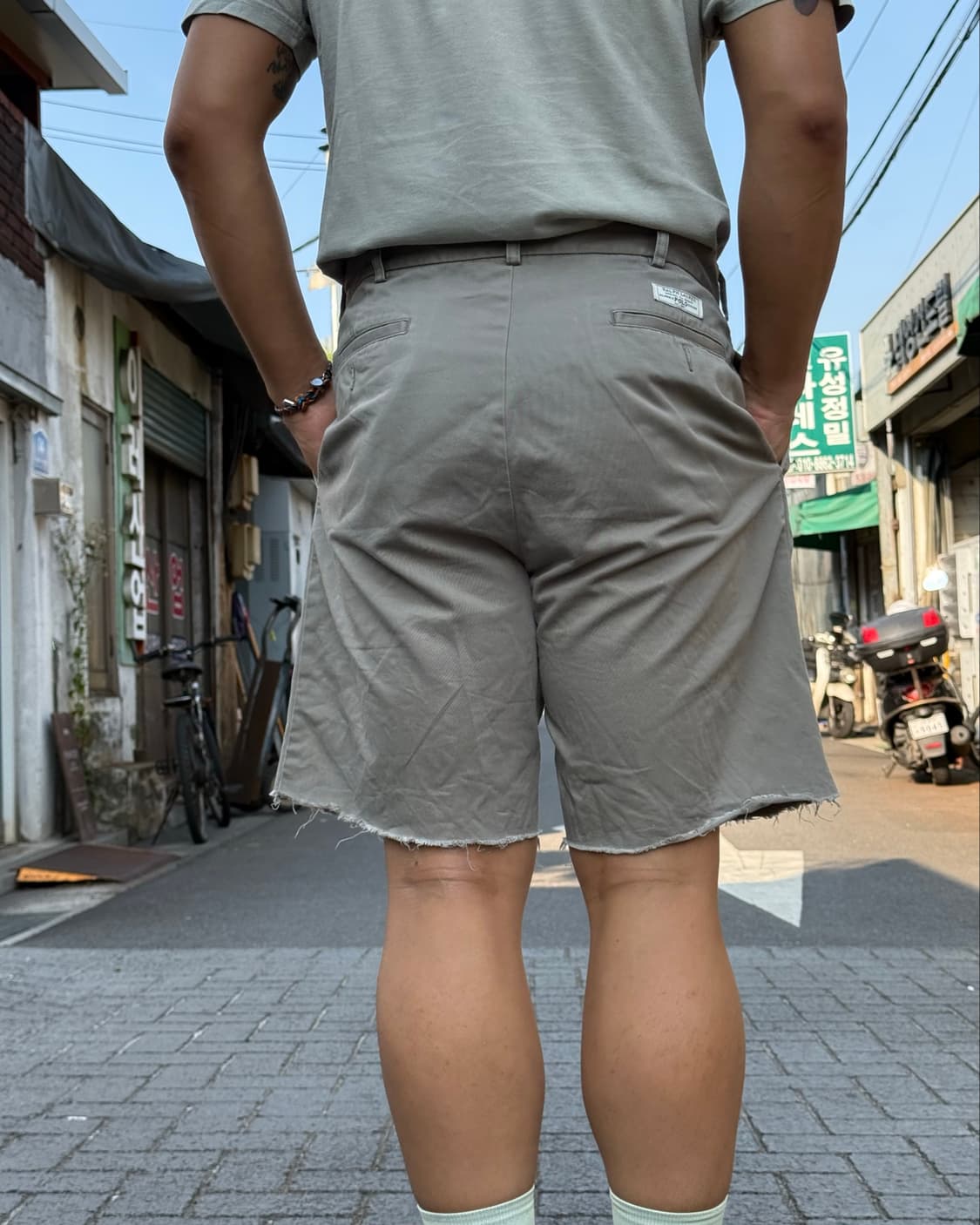 90-00‘s 폴로 랄프로렌 투턱 컷오프 치노 쇼츠 36 상품이미지9