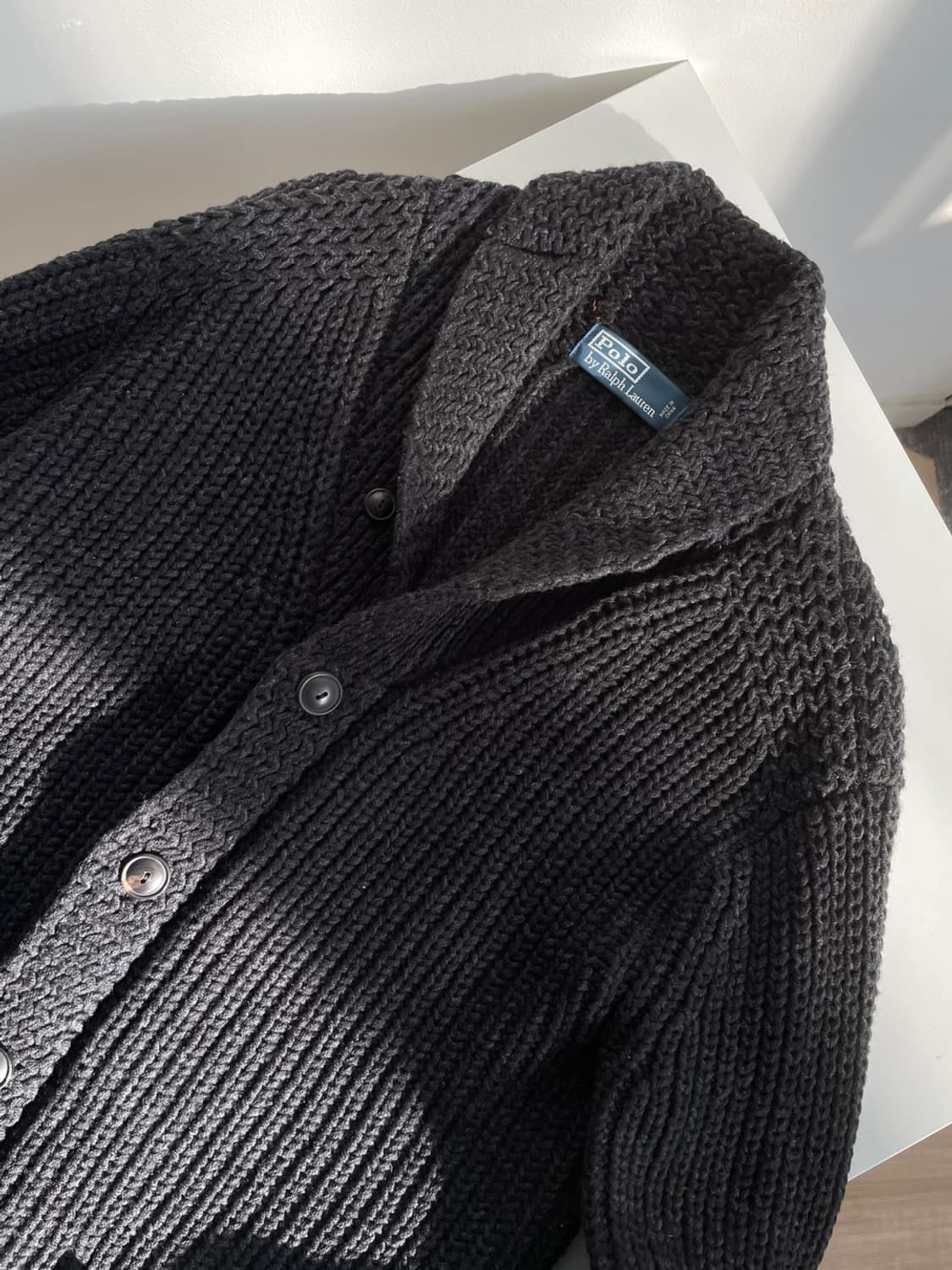 폴로 랄프로렌 메리노 울 숄 카라 가디건  상품이미지2