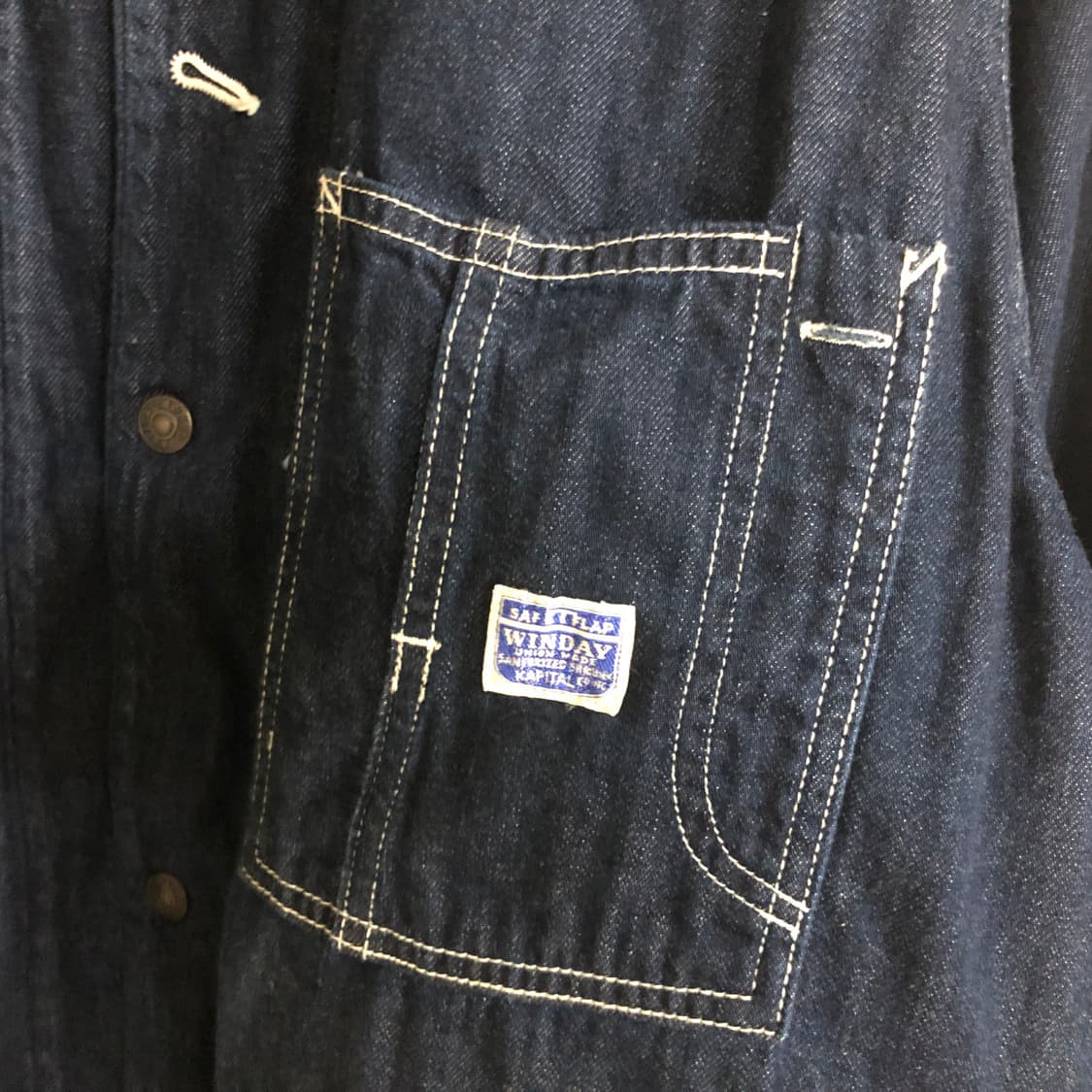캐피탈 8온즈 데님 라이닝 캑터스 커버롤 인디고 4사이즈 상품이미지7