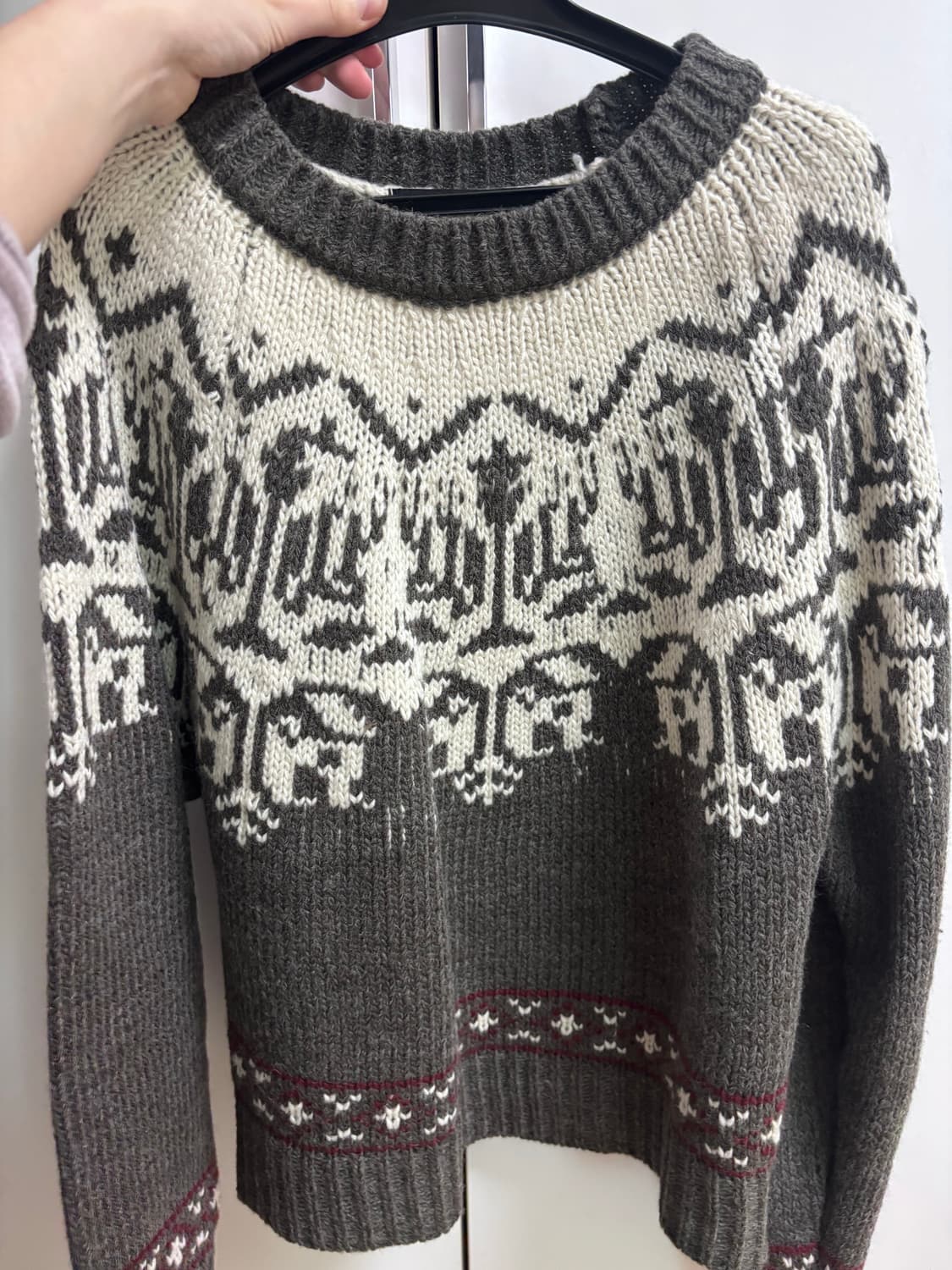 Lap 노르딕 패턴 니트 상품이미지1