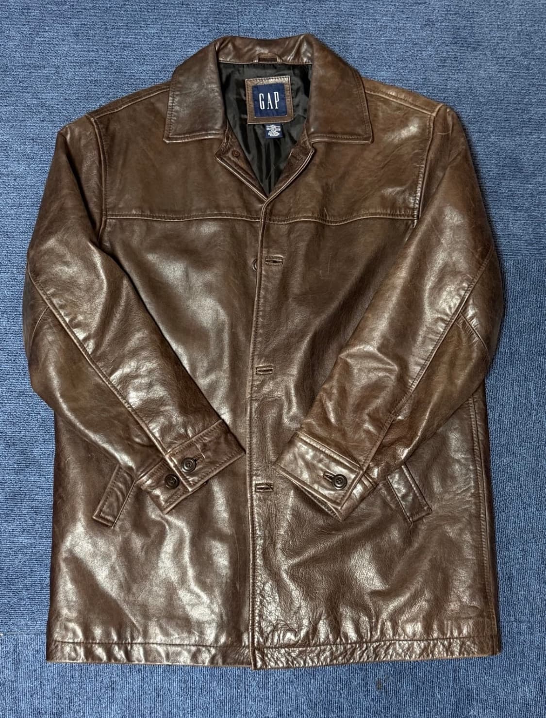 Gap 레더 카코트 다크 브라운 Msize 상품이미지1