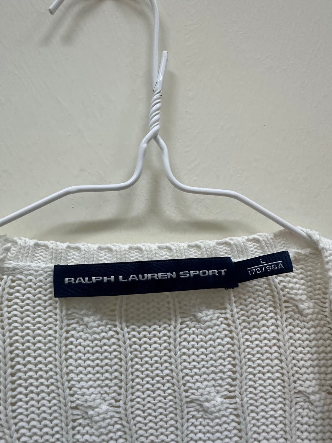 폴로랄프로렌 화이트 꽈배기 니트 상품이미지4