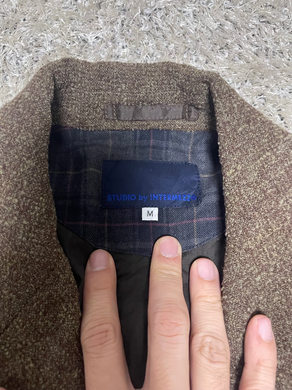 일본판 인터메조 3버튼 하운드투스 자켓 105 상품이미지3