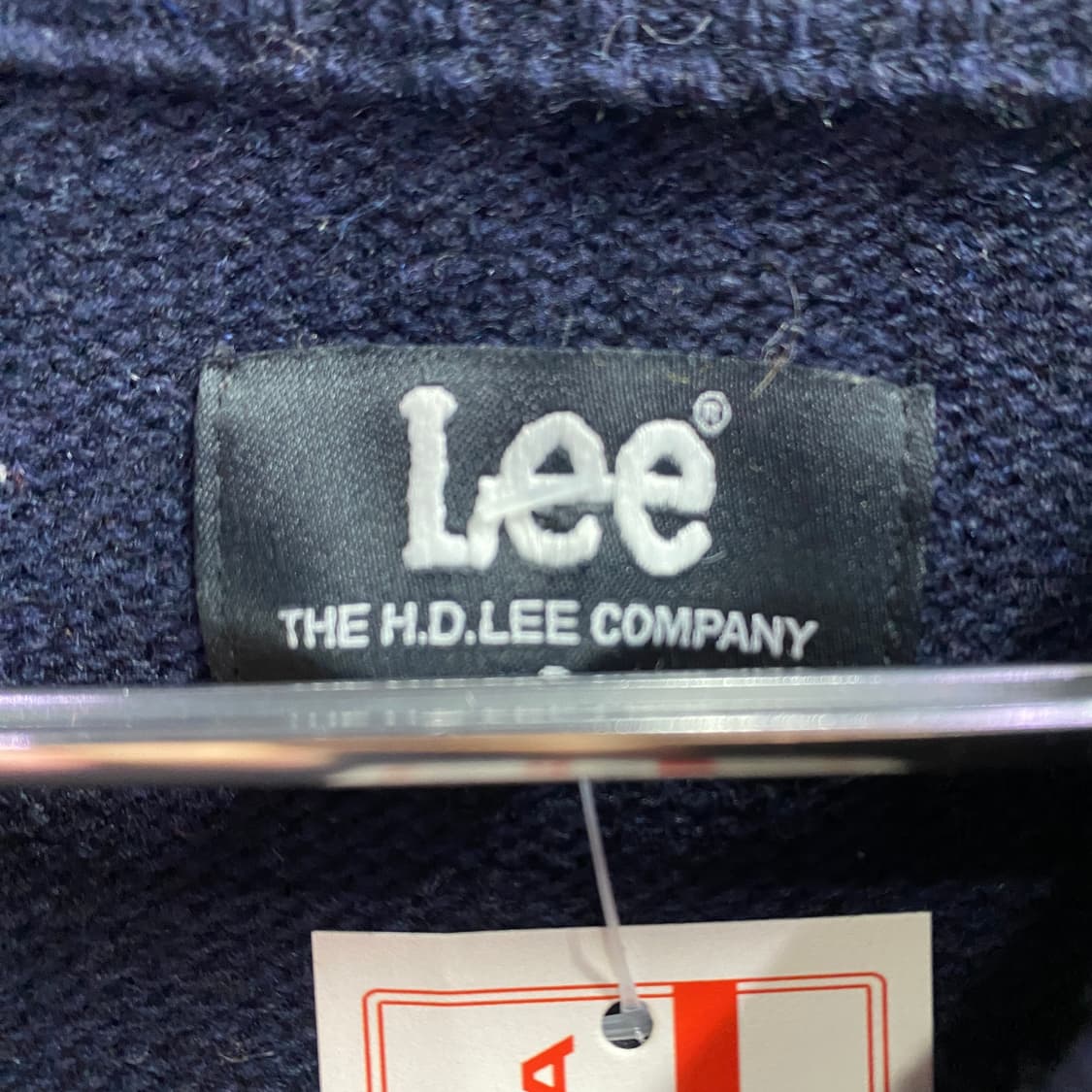 Lee 빅로고 네이비 라운드넥 니트 맨투맨 B4033 상품이미지4