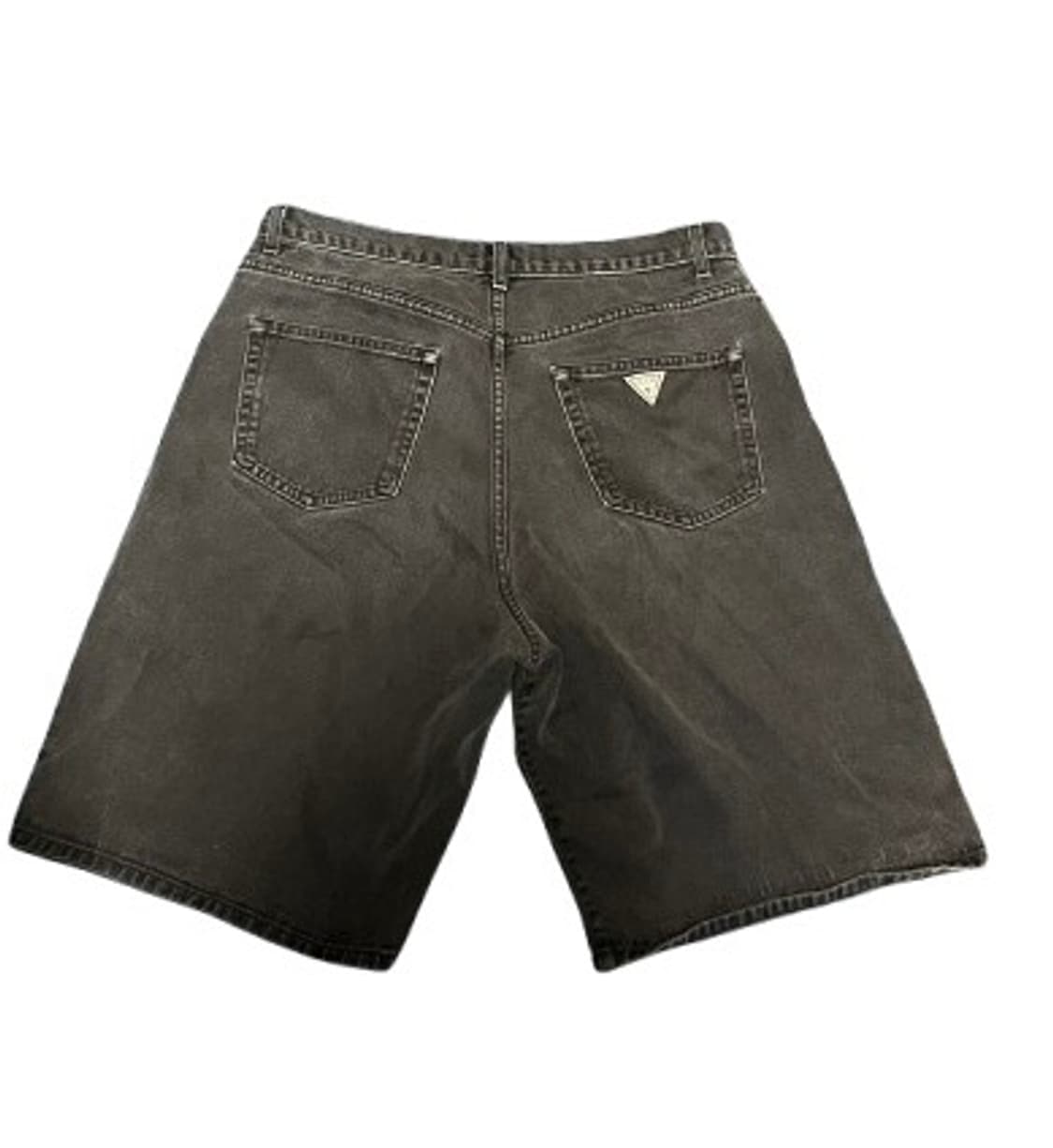 90s guess usa made 흑청 데님 숏츠 상품이미지3