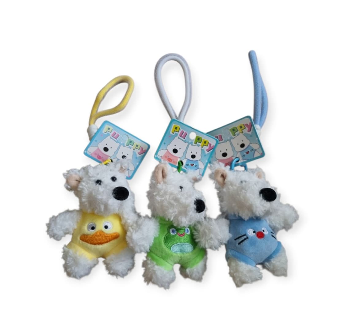 강아지인형키링 3개일괄 상품이미지1