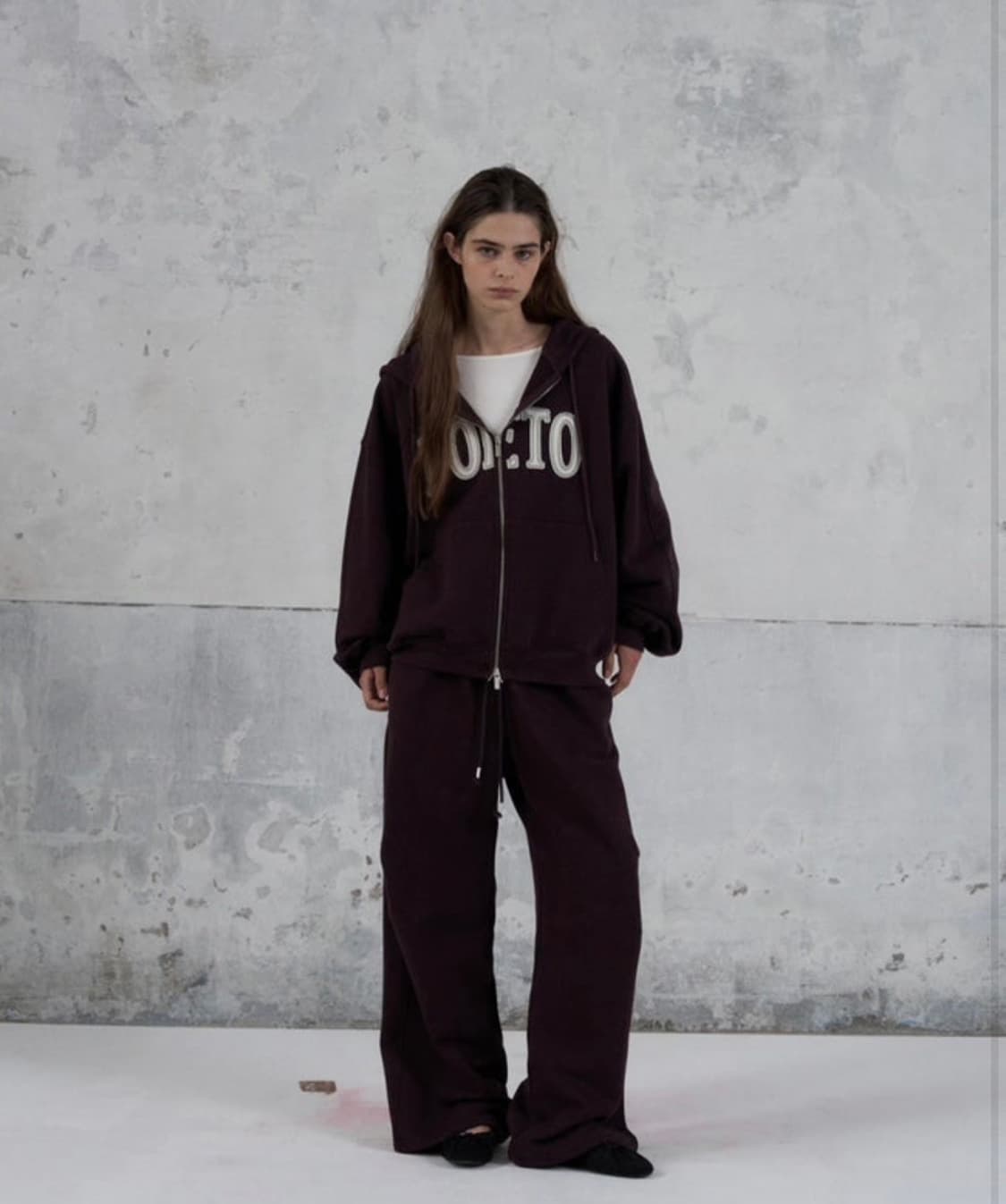 (새상품/택O) foeto 포에토 워싱데이 팬츠 보르도 기본기장 상품이미지1