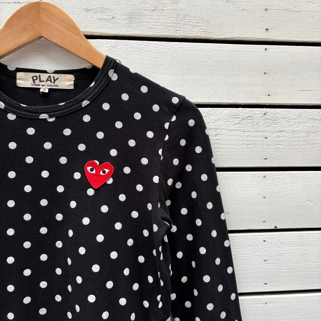 Comme des Garcons 꼼데가르송 도트 땡땡이 롱슬리브 티셔츠 상품이미지4