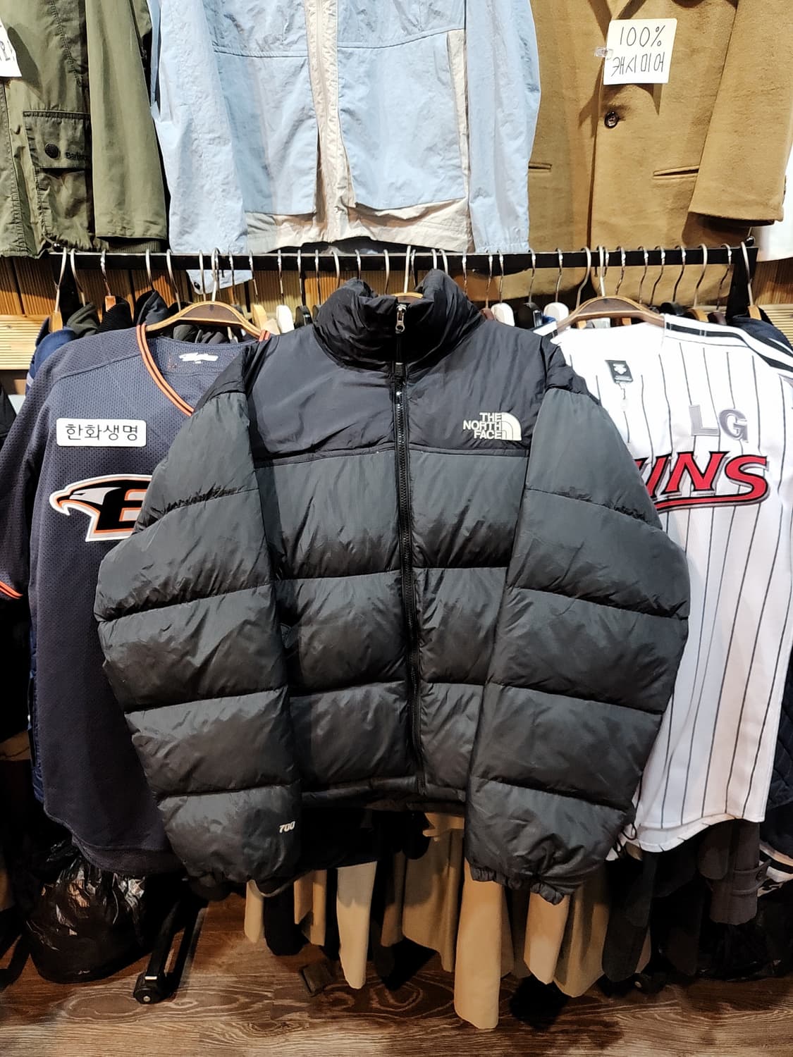 (XL) 노스페이스 눕시 패딩점퍼 투톤 거위털 700 다운자켓  상품이미지1