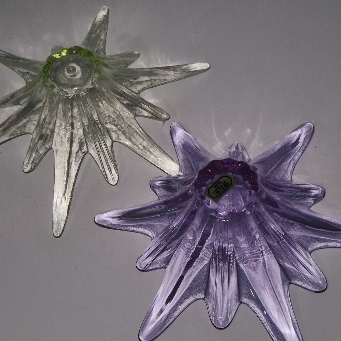 80s 사하라 핸드블로운 눈꽃 캔들 홀더 세트 상품이미지9