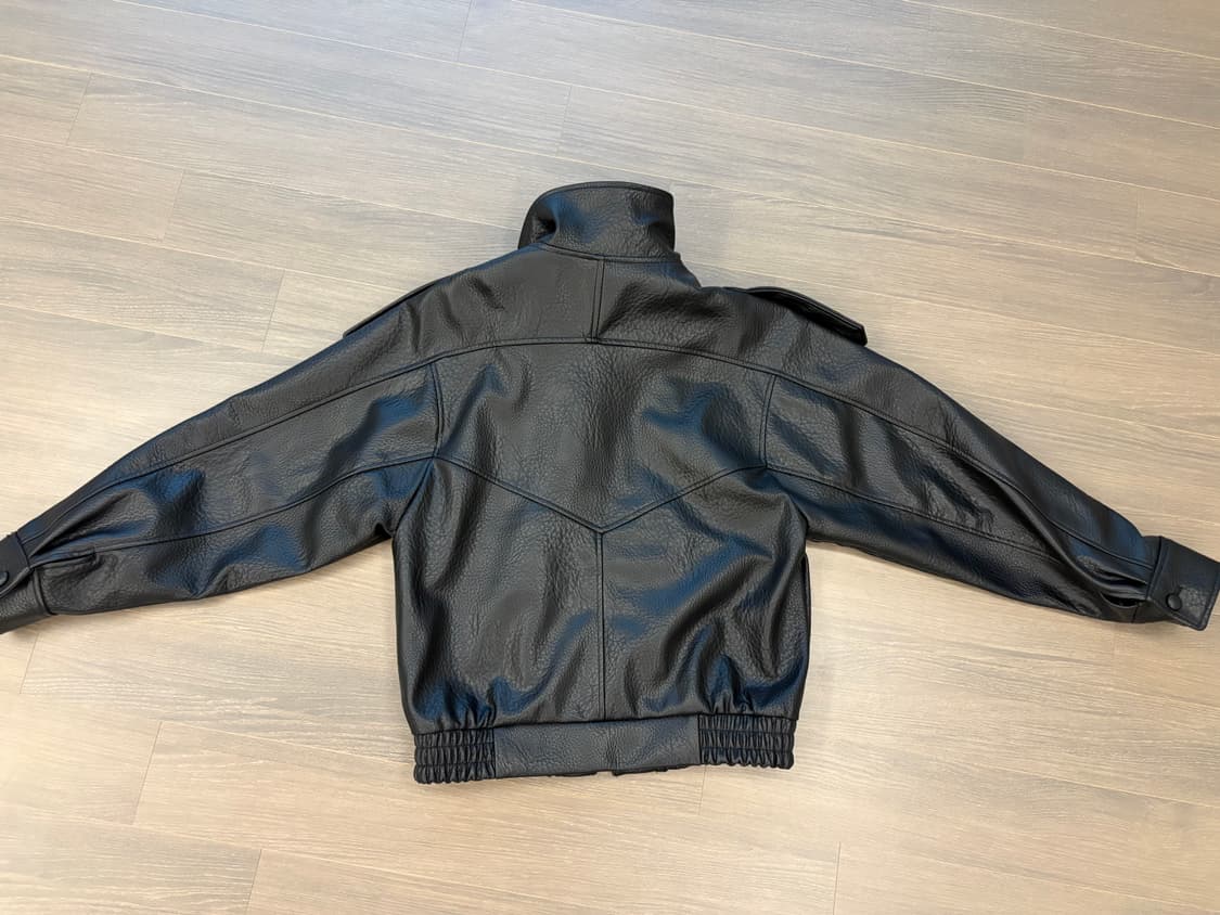 자라 생로랑st 페이크 레더자켓 상품이미지2