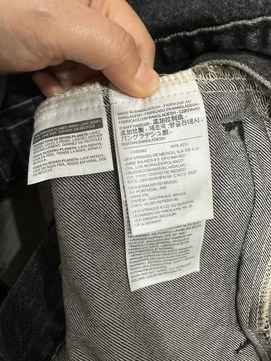 리바이스 프리미엄 블랙 데님 자켓 M  트러커 자켓 상품이미지7