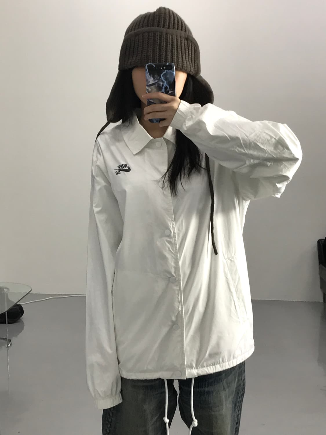 나이키 SB 화이트 코치 자켓 상품이미지2