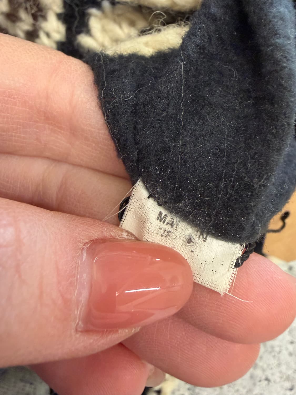 N169. 울100 빈티지 네팔 뜨개비니 상품이미지4