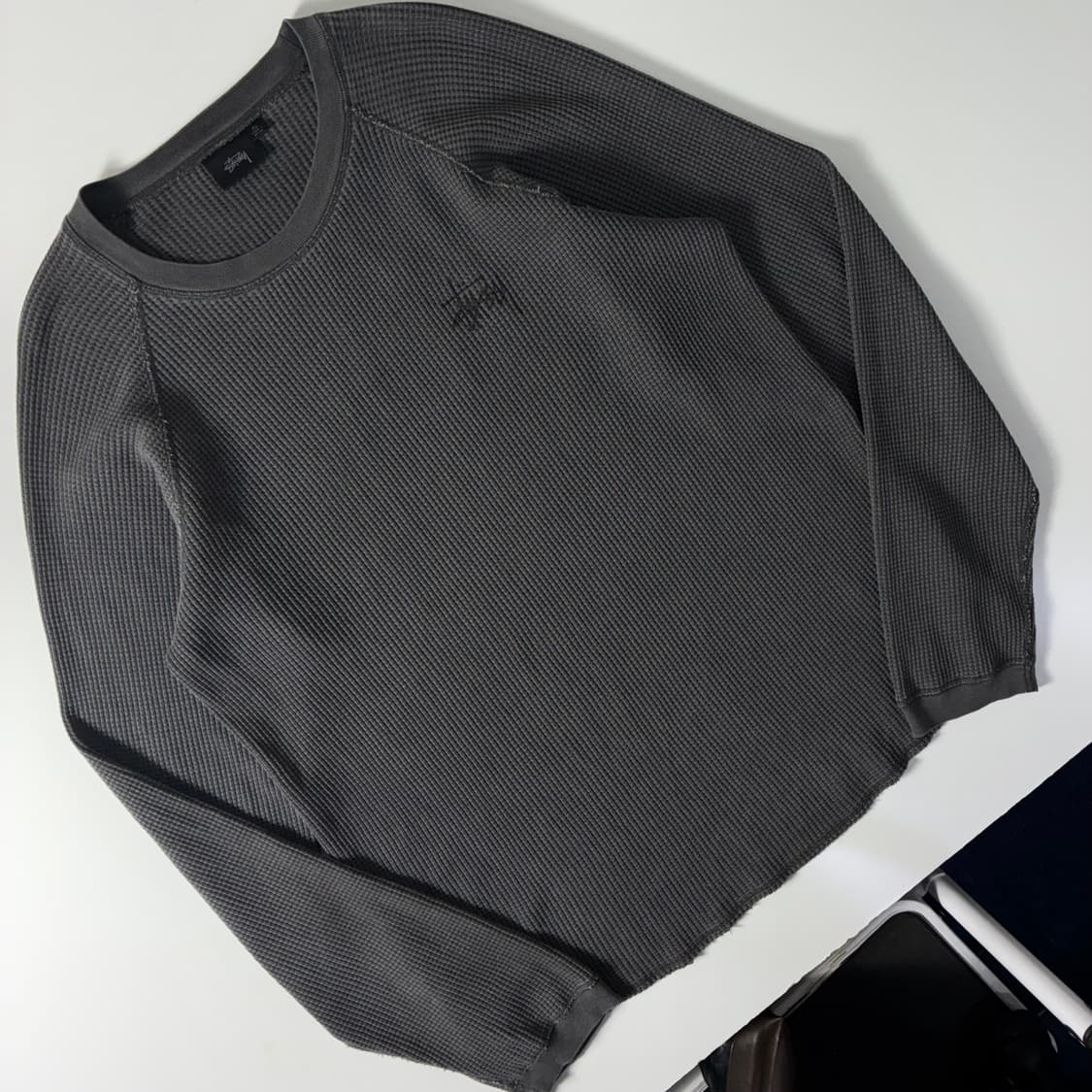 Stussy  스투시 래글런 써멀 롱슬리브 크루 워시드 니트  상품이미지3