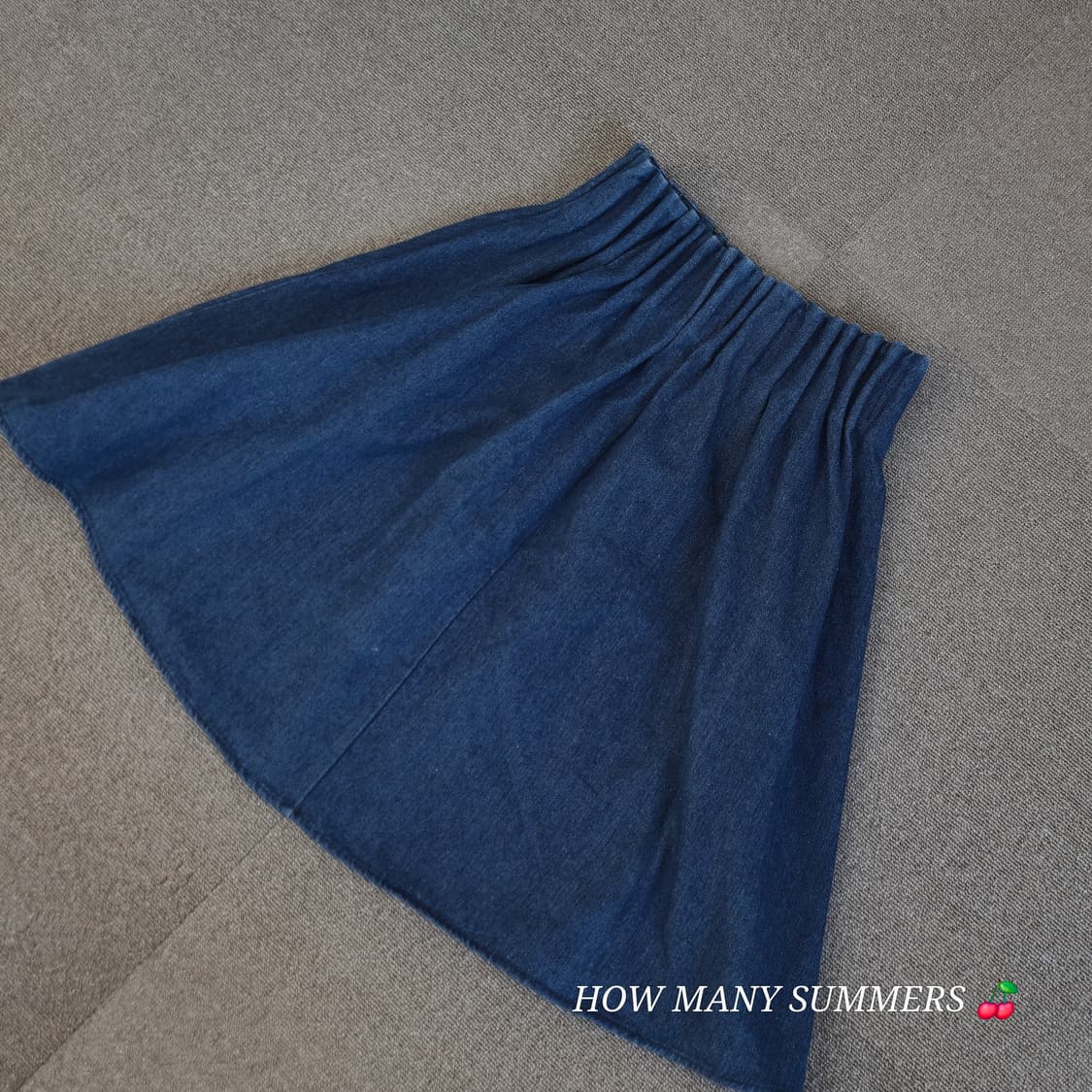 Ray cassin 진청 대님 밴딩 플레어 스커트  상품이미지4