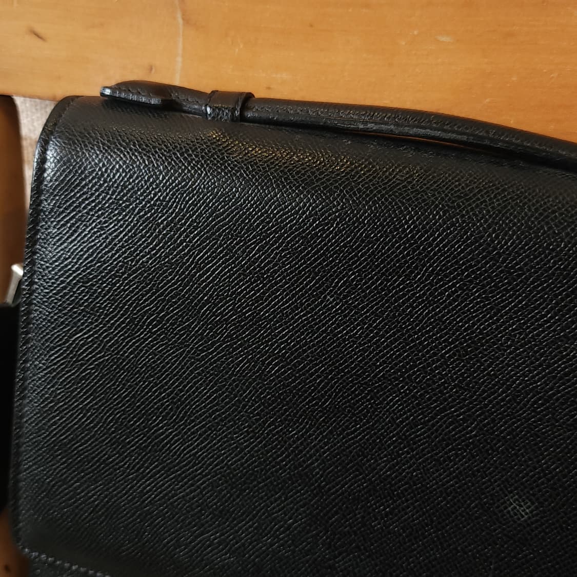 90s 발리 헤비레더 크로스백 사피아노 레더 메신져백 블랙 상품이미지3