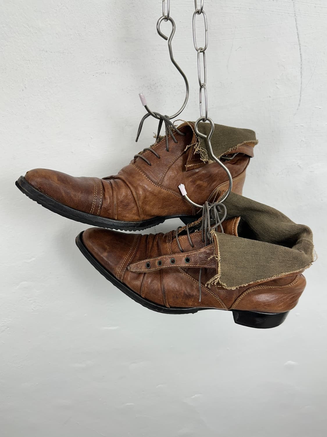 Alfredo Bannister Distressed Draped Leat 상품이미지10