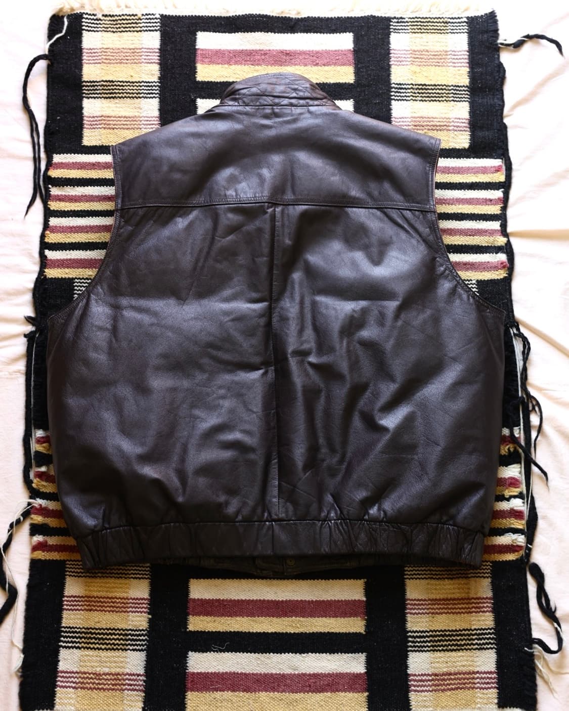 에디바우어 90s 구스다운 라이닝 레더 베스트 상품이미지10