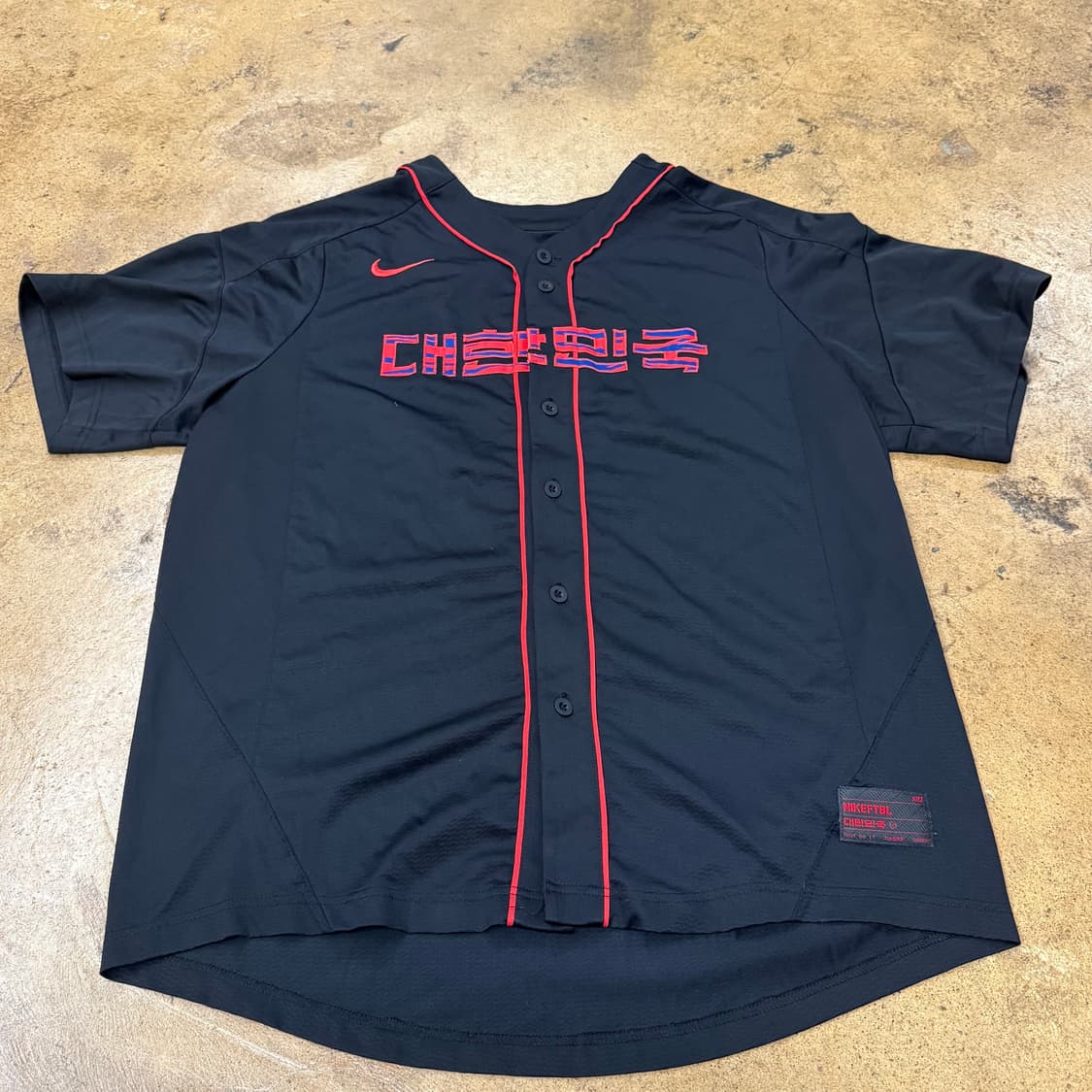 [ 정품/2XL ] 나이키 스우시 대한민국 국대 반팔 야구 유니폼 b8 상품이미지2