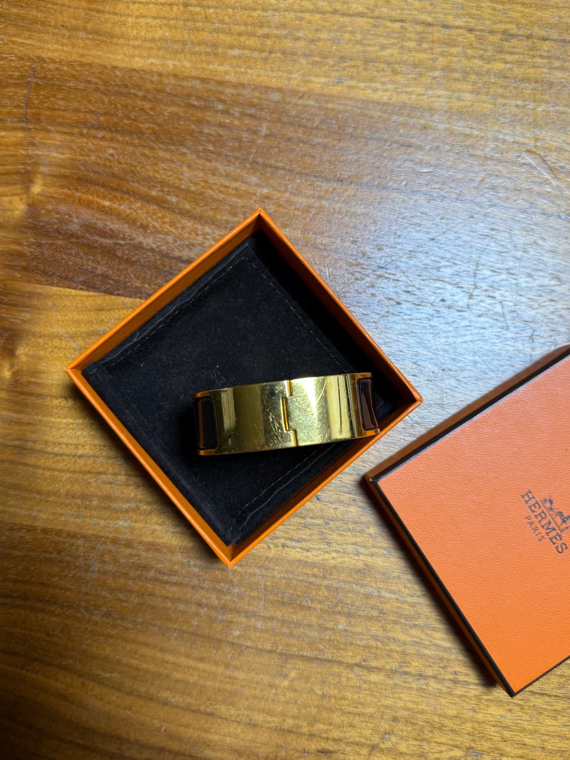 가격내림) 에르메스 클릭아슈 GM 블랙 골드 상품이미지2