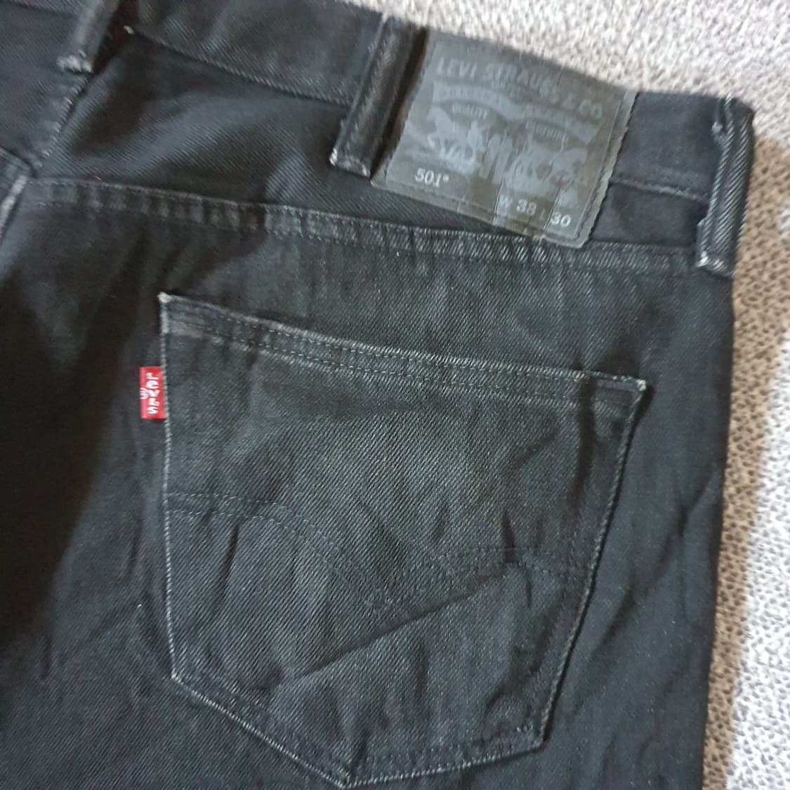리바이스501 블랙 데님 팬츠 상품이미지9