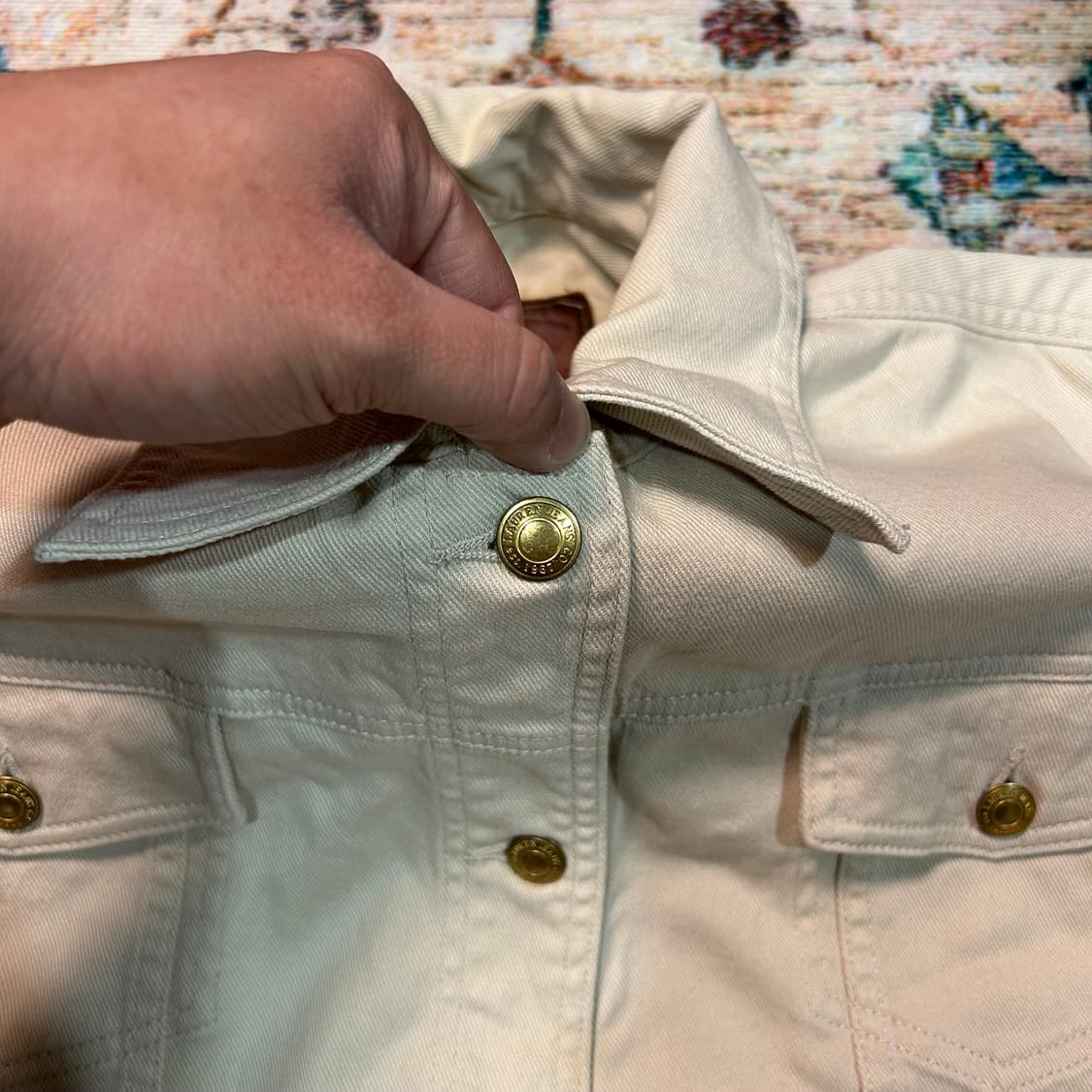 [XL] 로렌 랄프로렌 베이지 데님자켓  상품이미지3