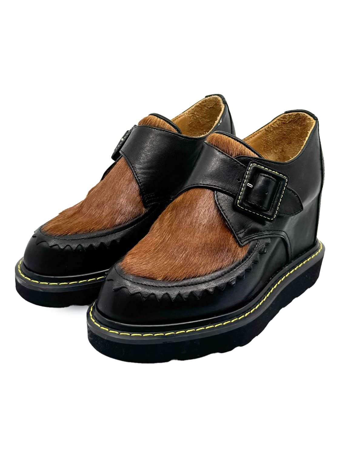 Mihara Yasuhiro Leather Wage Heels/ 235 상품이미지1