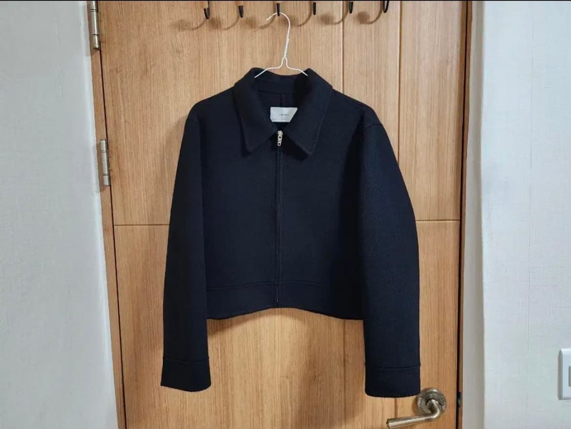 (F)여성 라운지 핸드메이드 울 크롭 집업 자켓 상품이미지1