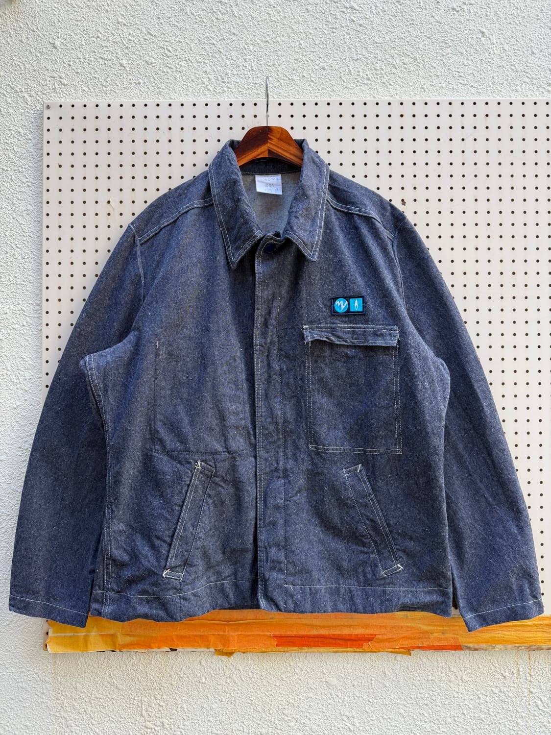 80s FRENCH MILITARY DENIM 프랑스 밀리터리 워크자켓 상품이미지1