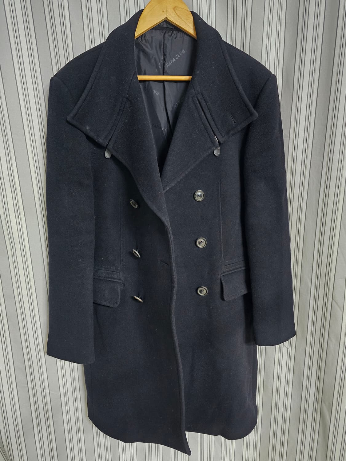 (105) [TIME] 한섬 타임 남성순모 더블 버튼코트 상품이미지3