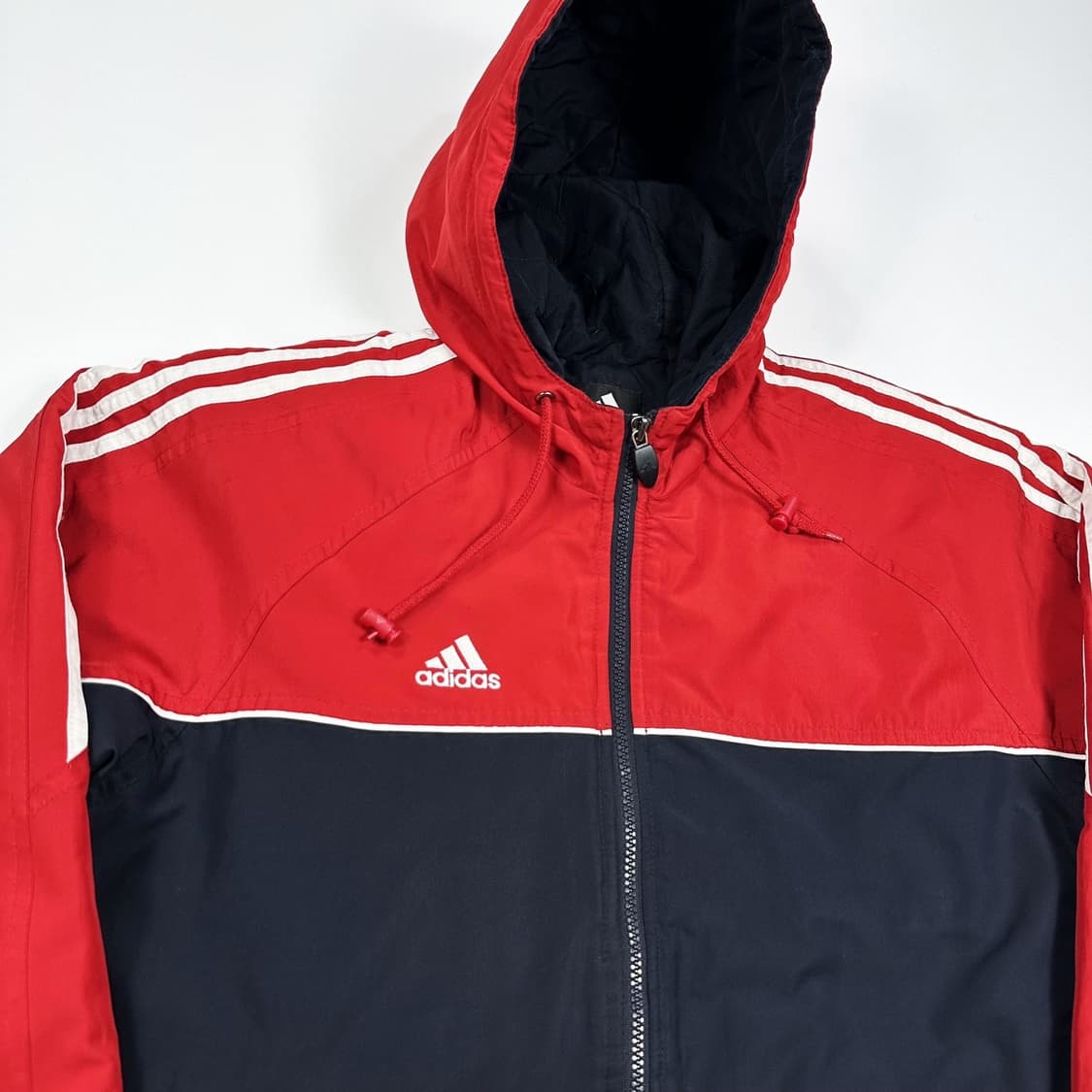 아디다스 레트로 풀오버 누빔 후디 점퍼 (실측 L) 상품이미지4