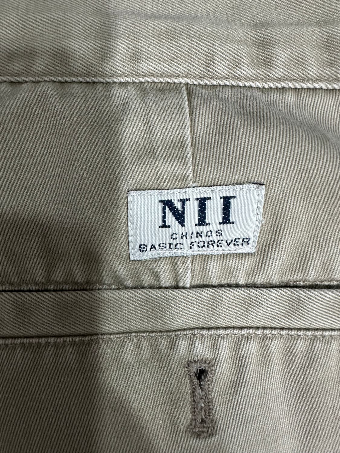 90s NII 클래식 치노팬츠 와이드핏 34사이즈 상품이미지5