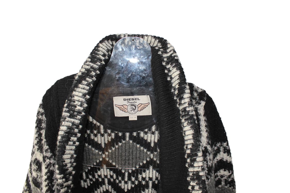 디젤 니트 케이프 후드 가디건 상품이미지3