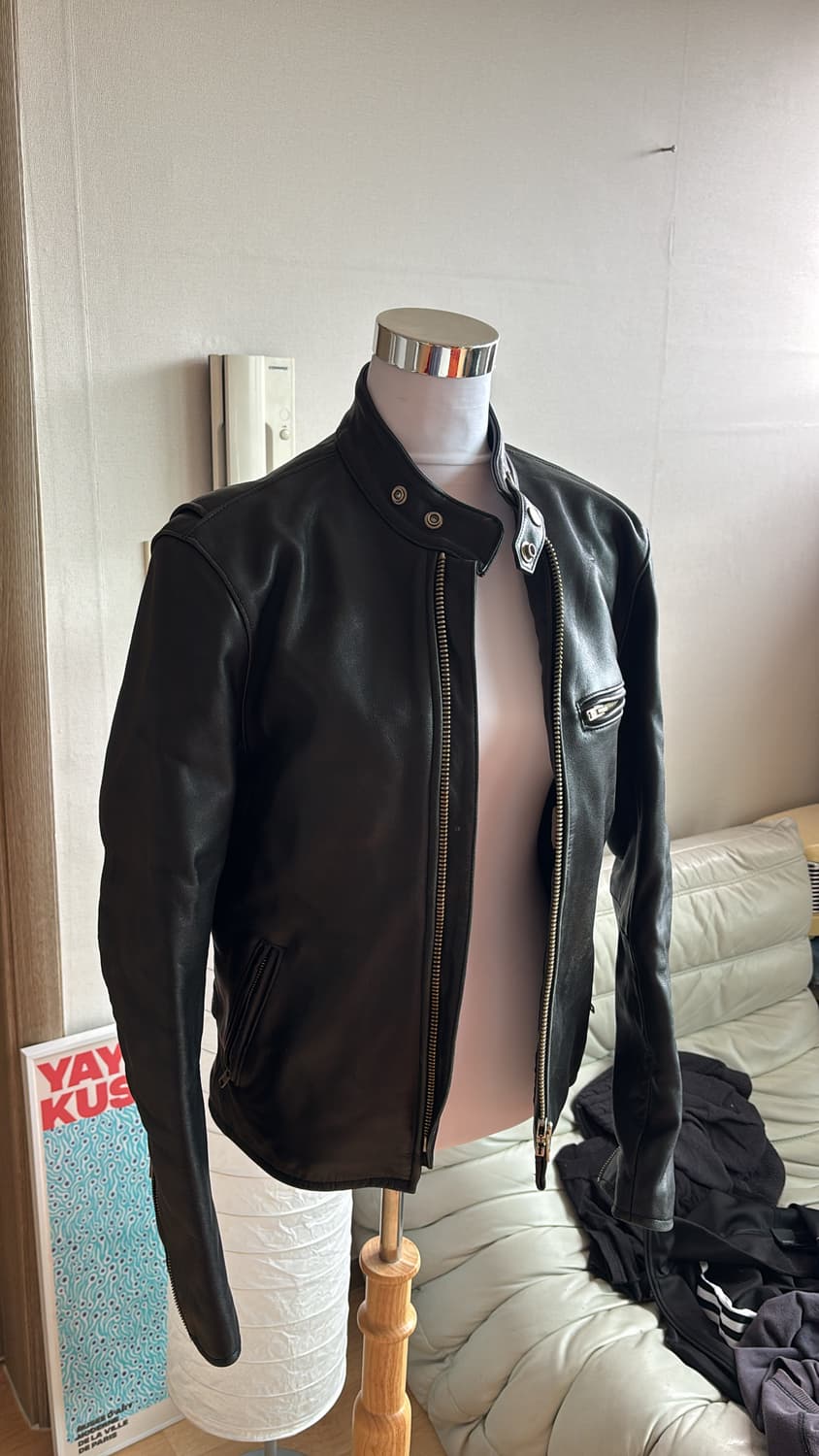 Vintage Cow Leather Jacket 상품이미지3