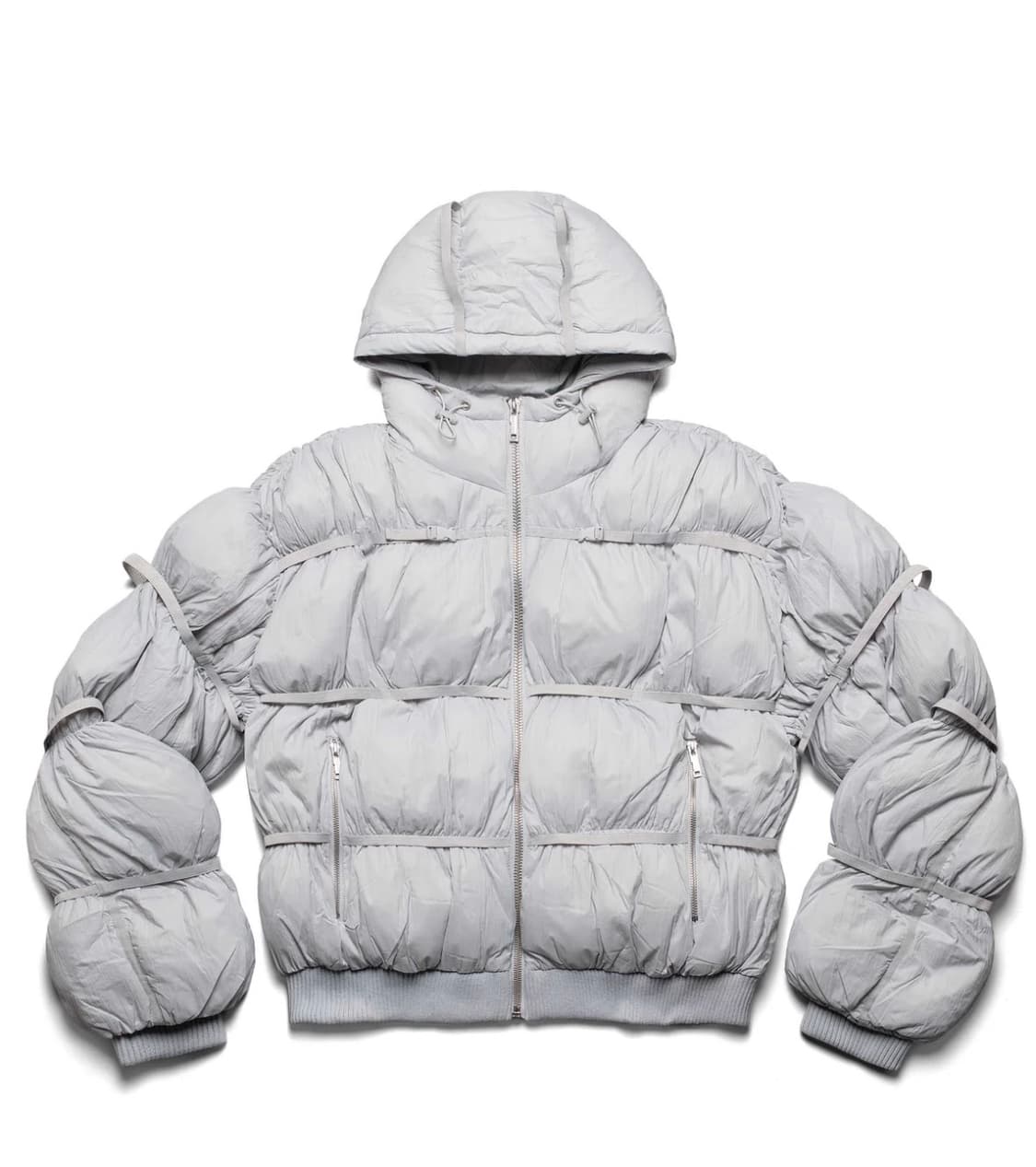 racerworldwide 레이서월드와이드 그레이 푸퍼 패딩 L사이즈 상품이미지1