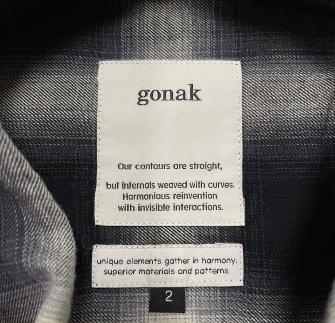 고낙 gonak 체크셔츠 상품이미지4