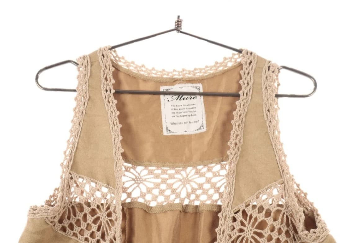 프린지 디테일 크로쉐 베스트 상품이미지2