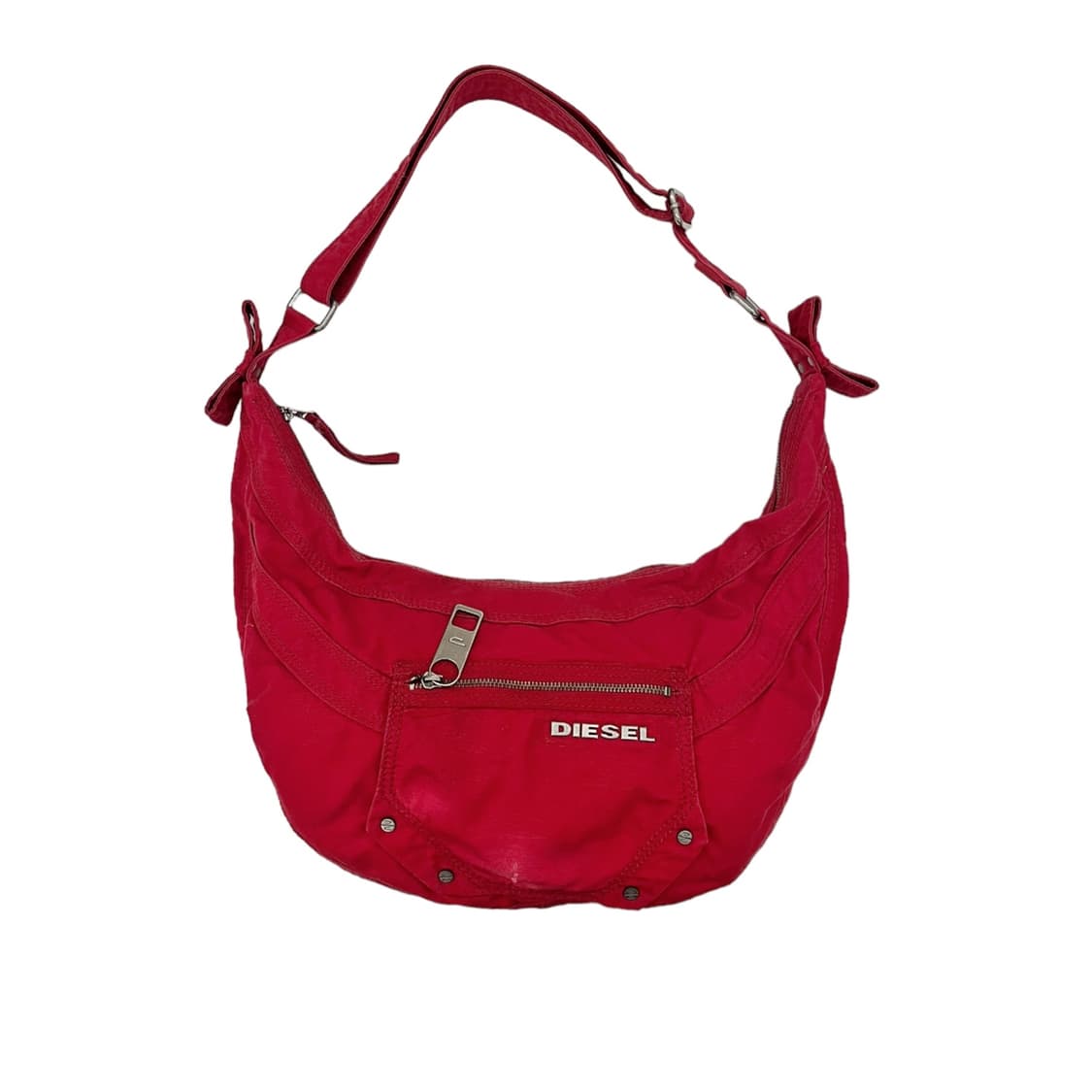 디젤 코튼 크로스바디 하프문백 레드 상품이미지2