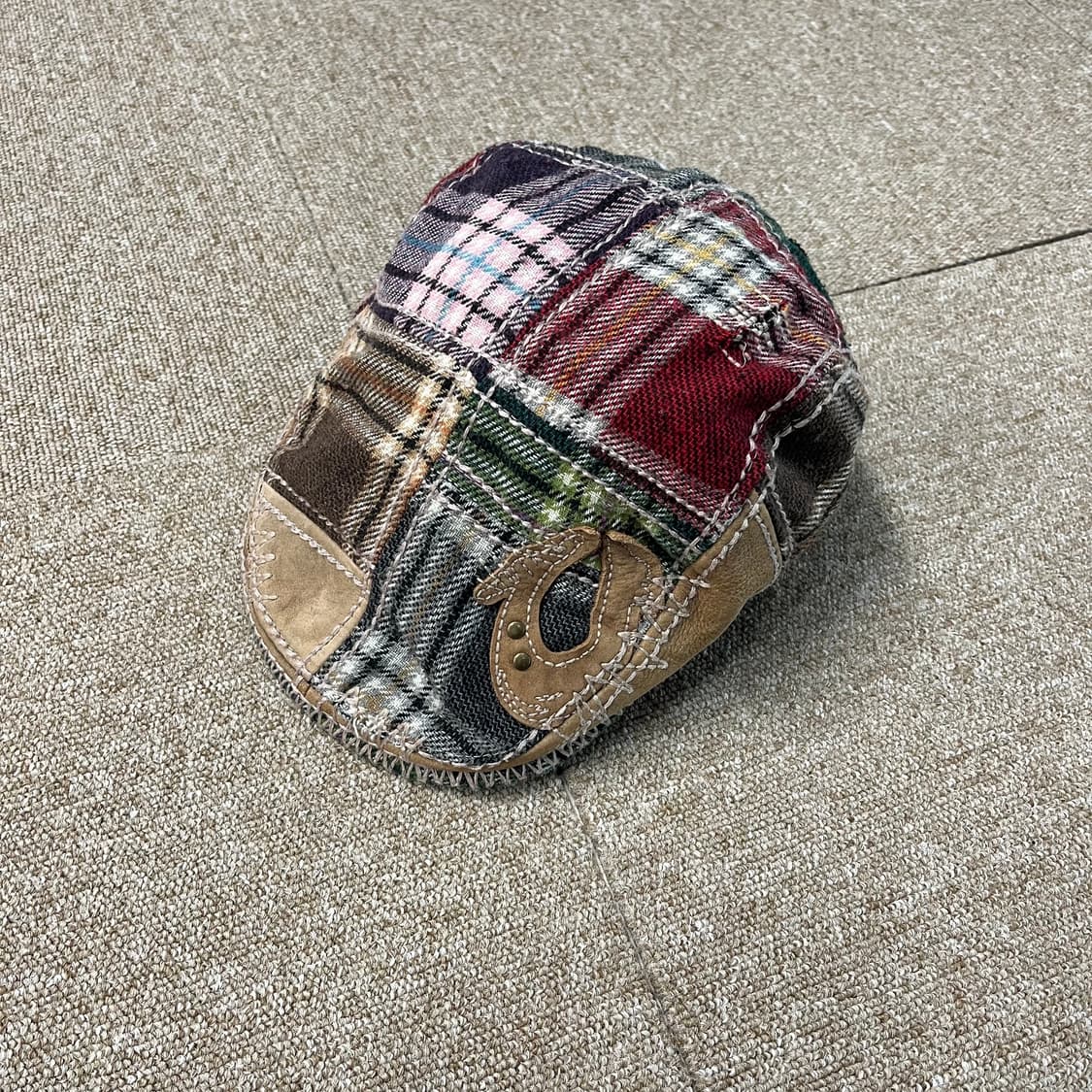 빈티지 트루릴리전 패치워크 헌팅캡 상품이미지1